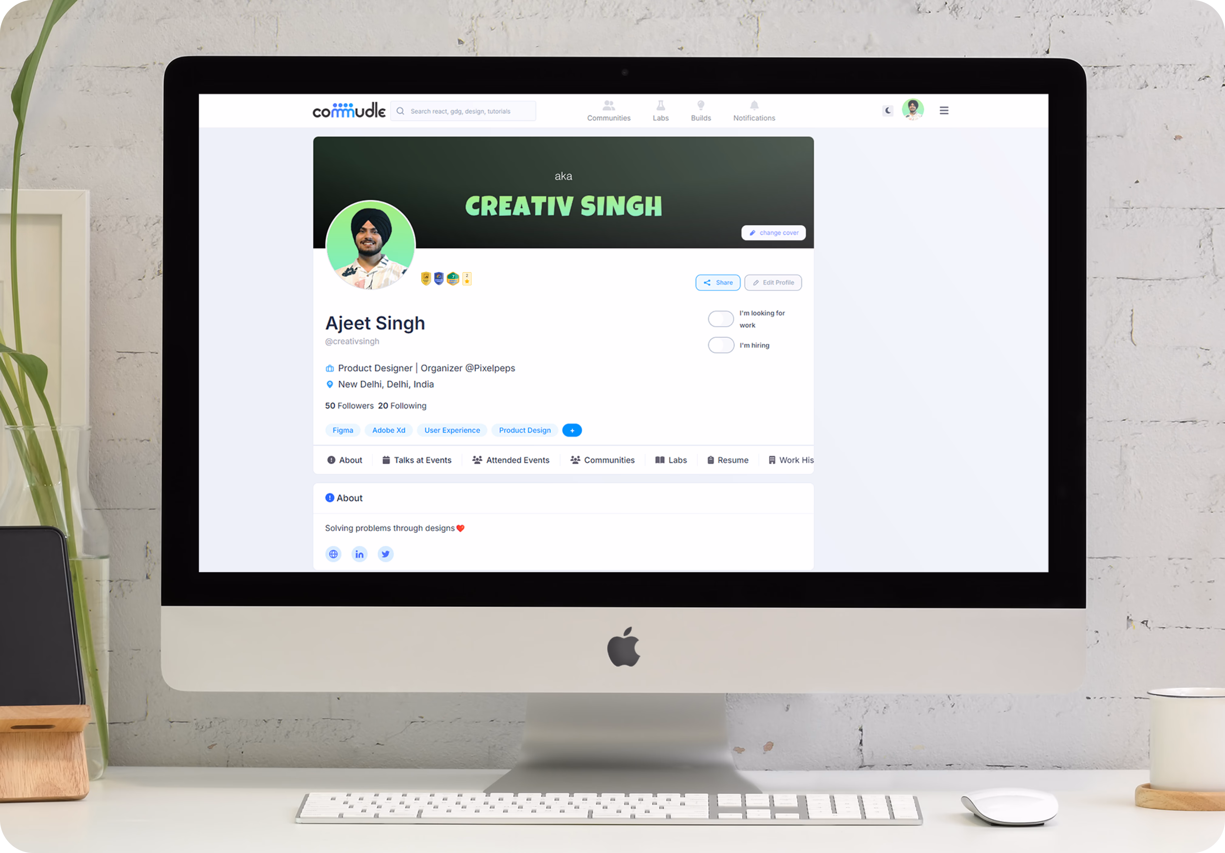 Developer User Profile